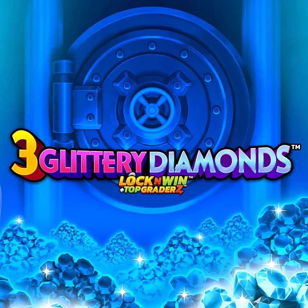 Play 3 Glittery Diamonds slot by PearFiction Studios on stakescasino.eu.com