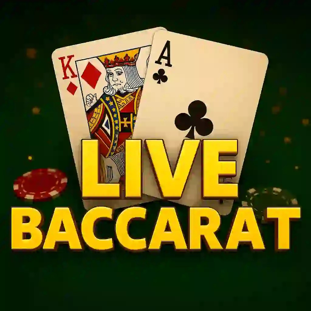 Live Baccarat casino game by Evolution – featured logo at Stake Casino