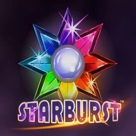 Starburst logo by NetEnt at Stake Casino