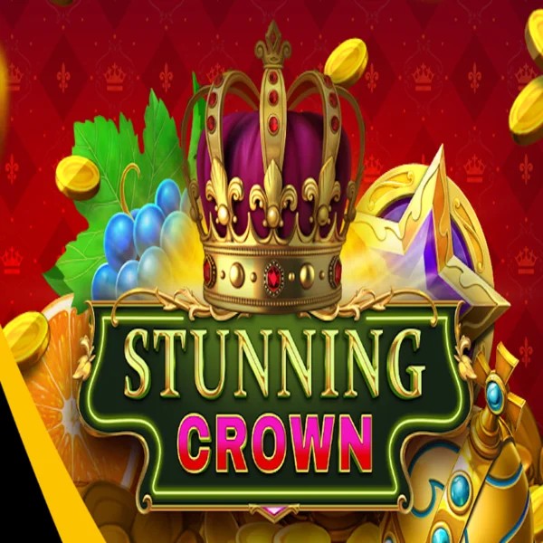 Stunning Crown slot logo by BF Games at Stake Casino