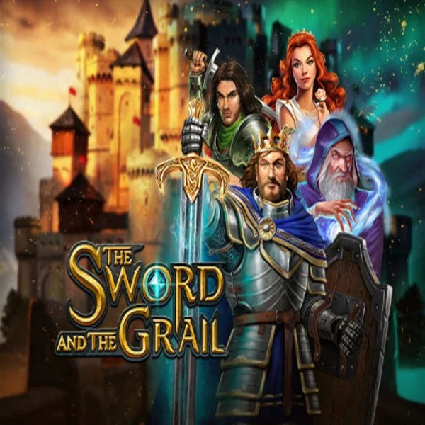 The Sword and the Grail slot visual from Play'n GO available on stakescasino.eu.com